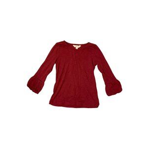 Matilda Jane Maroon Red Shirt Size 6